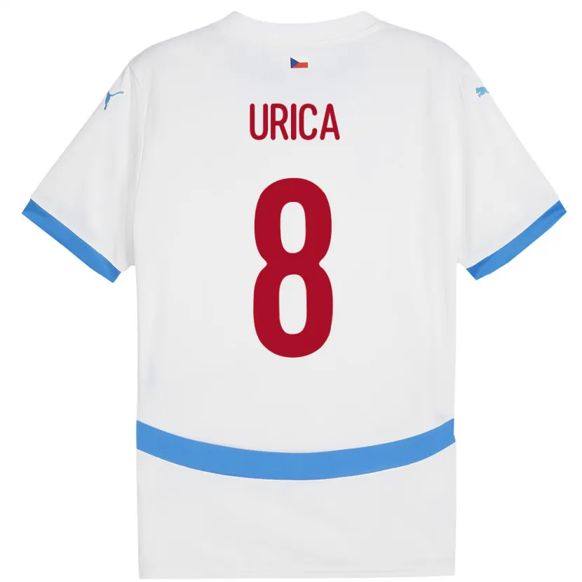 Danxen Kid Czech Republic Adam Urica #8 White Away Jersey 24-26 T-Shirt