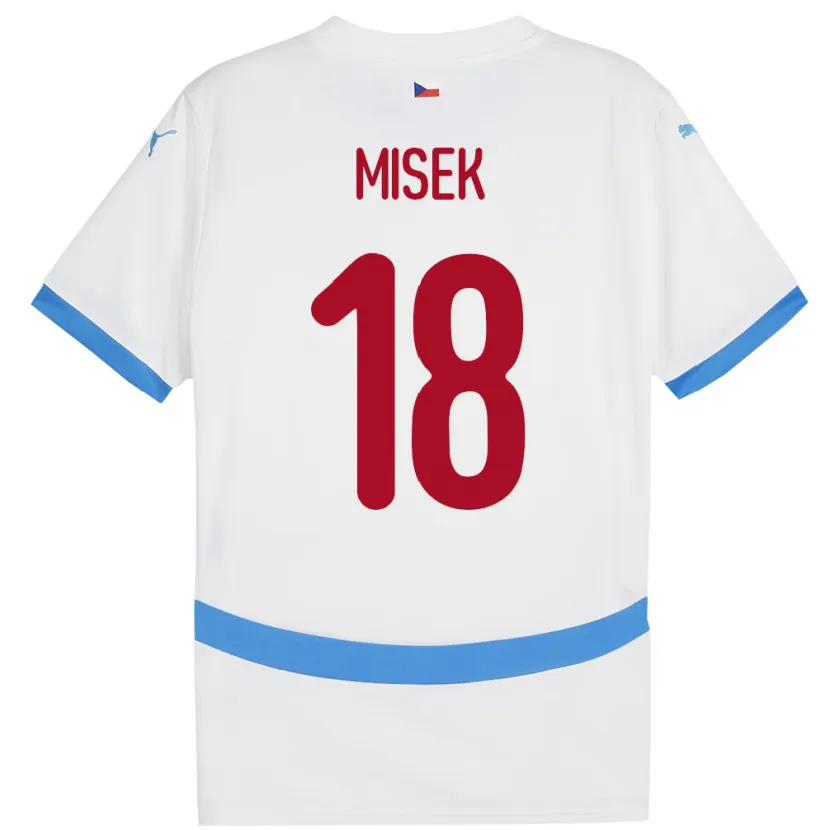 Danxen Kid Czech Republic Stepan Misek #18 White Away Jersey 24-26 T-Shirt