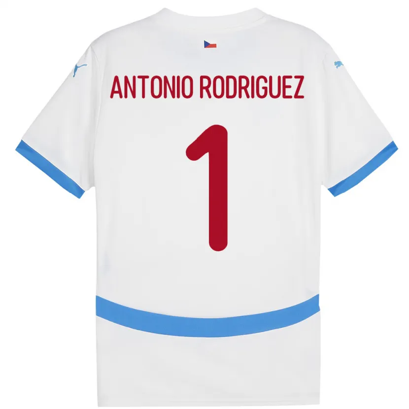 Danxen Kid Czech Republic Pedro Antonio Rodriguez #1 White Away Jersey 24-26 T-Shirt