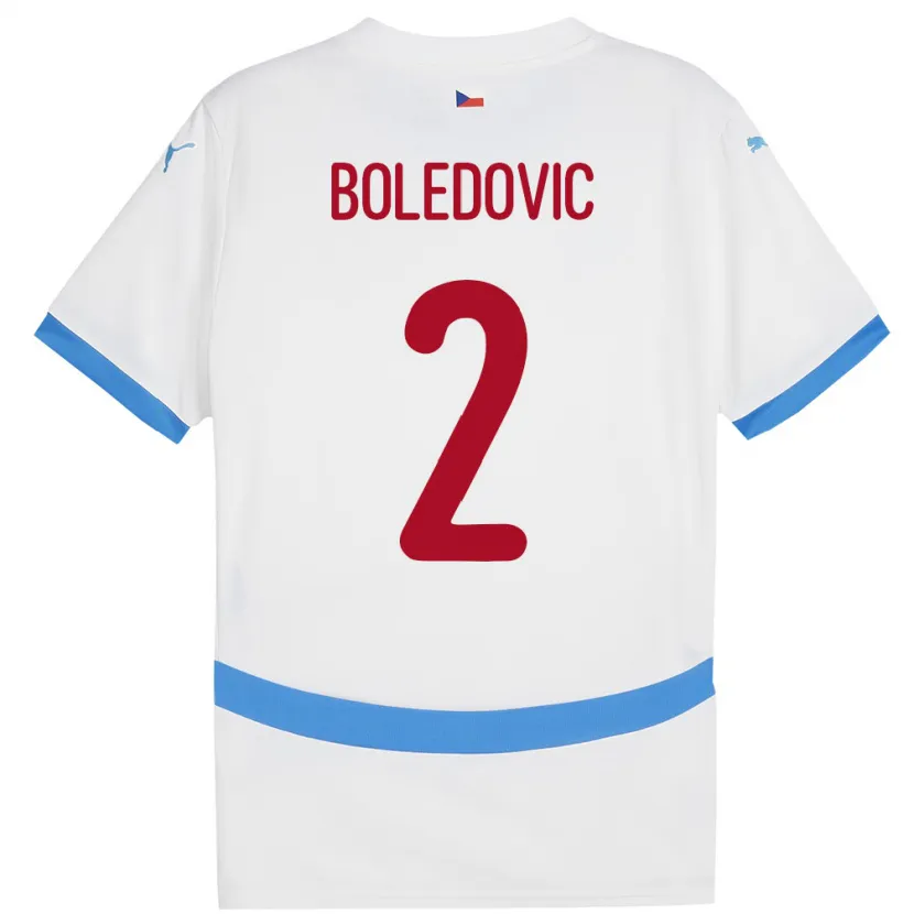 Danxen Kid Czech Republic Tobias Boledovic #2 White Away Jersey 24-26 T-Shirt