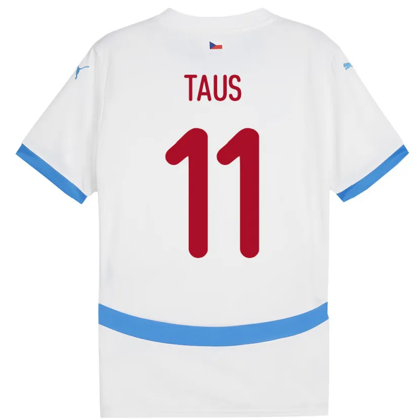 Danxen Kid Czech Republic Martin Taus #11 White Away Jersey 24-26 T-Shirt