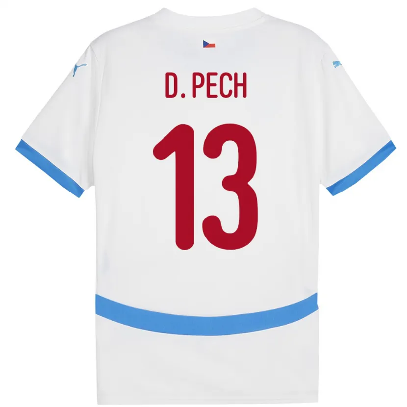 Danxen Kid Czech Republic Dominik Pech #13 White Away Jersey 24-26 T-Shirt