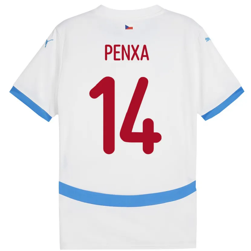 Danxen Kid Czech Republic Ondrej Penxa #14 White Away Jersey 24-26 T-Shirt