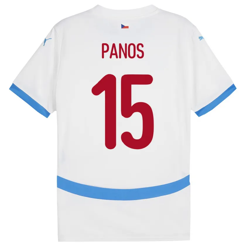 Danxen Kid Czech Republic Jiri Panos #15 White Away Jersey 24-26 T-Shirt