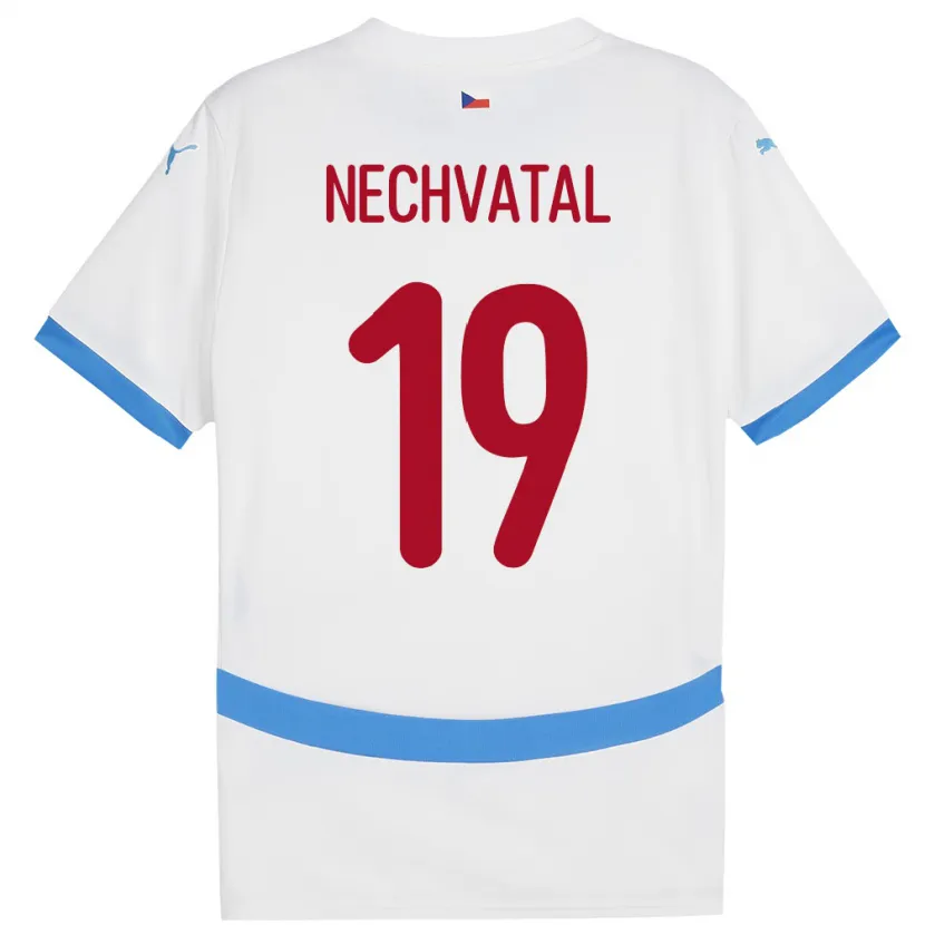 Danxen Kid Czech Republic Matyas Nechvatal #19 White Away Jersey 24-26 T-Shirt