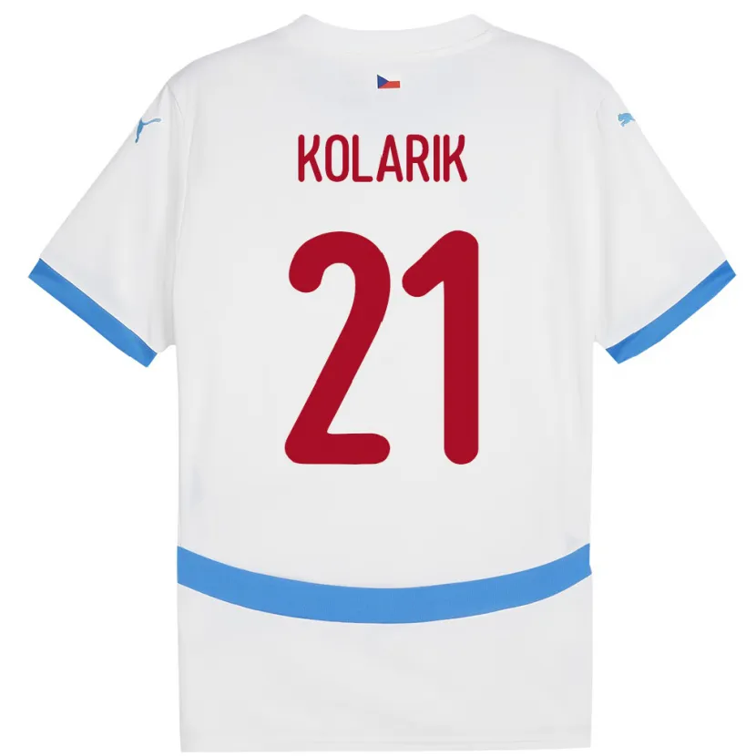 Danxen Kid Czech Republic Josef Kolarik #21 White Away Jersey 24-26 T-Shirt