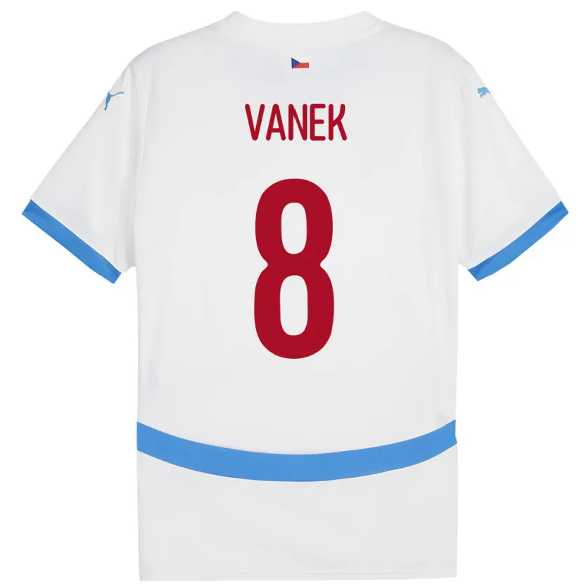 Danxen Kid Czech Republic Lukas Vanek #8 White Away Jersey 24-26 T-Shirt