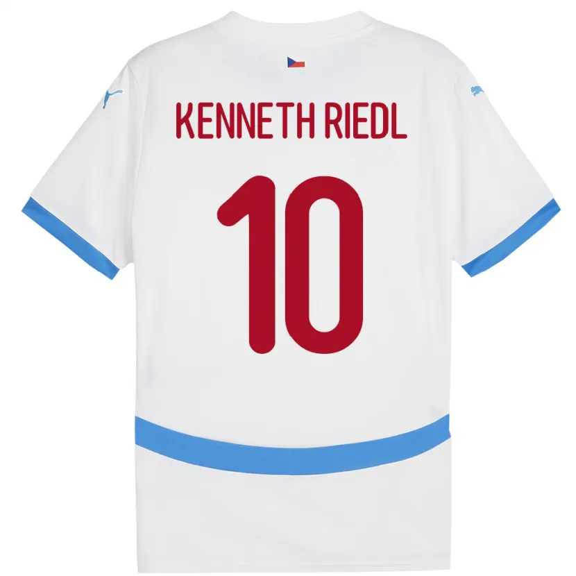 Danxen Kid Czech Republic Victor Kenneth Riedl #10 White Away Jersey 24-26 T-Shirt