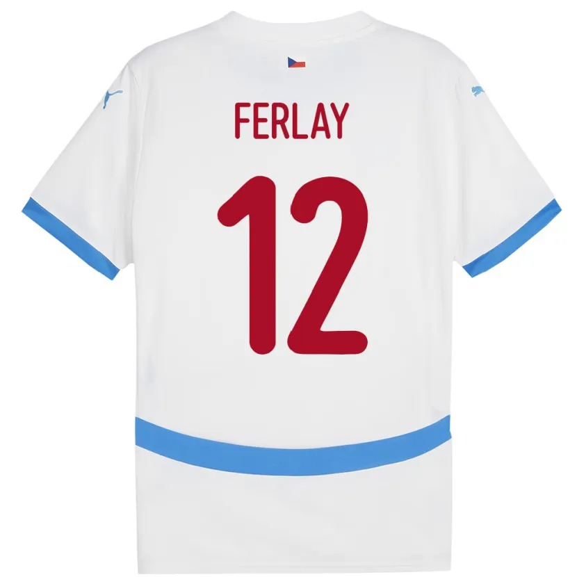 Danxen Kid Czech Republic Ruben Ferlay #12 White Away Jersey 24-26 T-Shirt