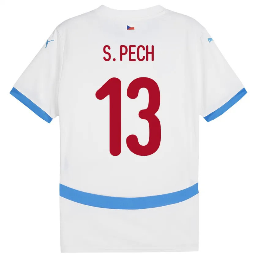 Danxen Kid Czech Republic Sebastian Pech #13 White Away Jersey 24-26 T-Shirt