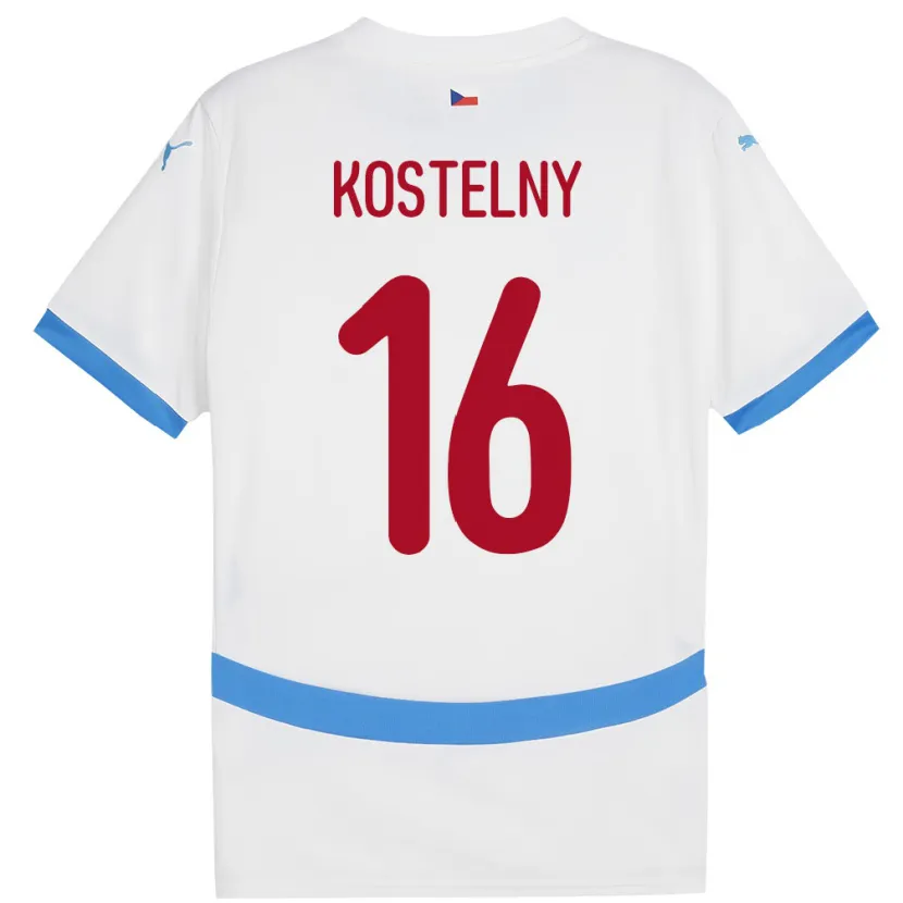 Danxen Kid Czech Republic Krystof Kostelny #16 White Away Jersey 24-26 T-Shirt