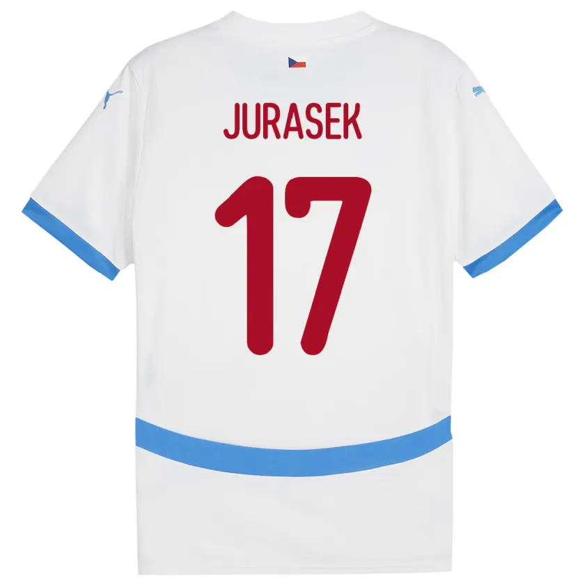 Danxen Kid Czech Republic Patrik Jurasek #17 White Away Jersey 24-26 T-Shirt