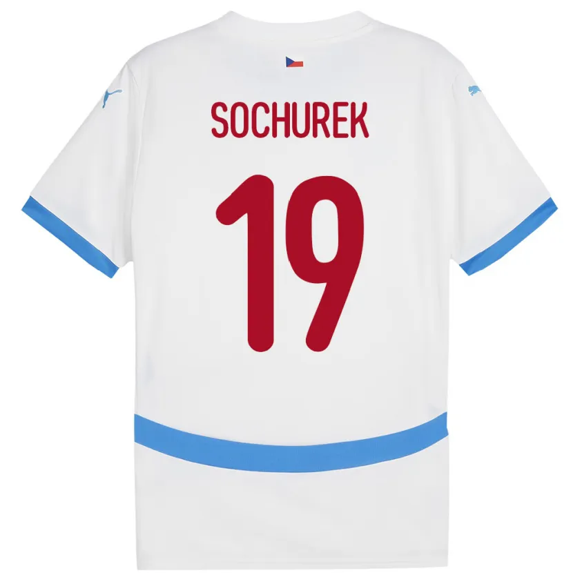 Danxen Kid Czech Republic Hugo Sochurek #19 White Away Jersey 24-26 T-Shirt