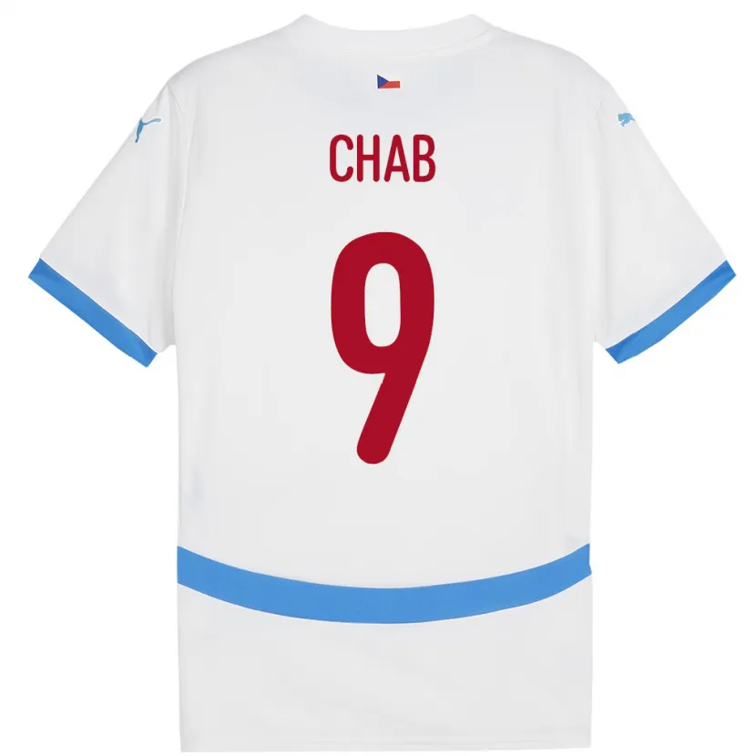 Danxen Kid Czech Republic Adam Chab #9 White Away Jersey 24-26 T-Shirt