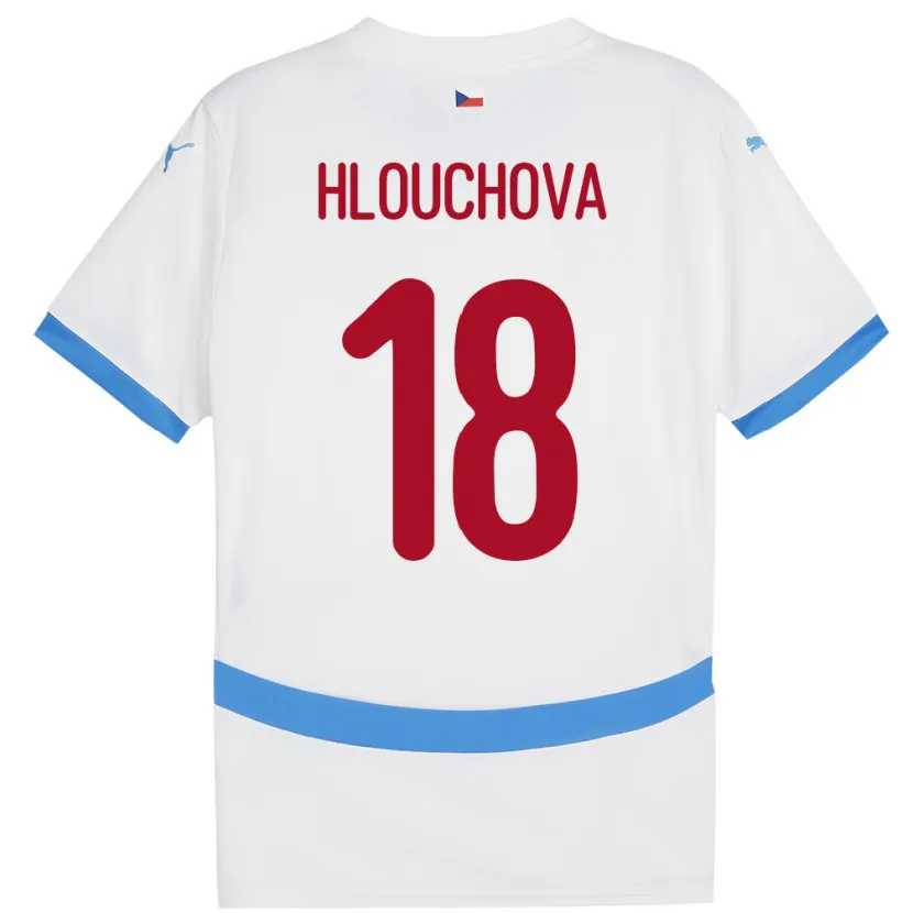 Danxen Kid Czech Republic Radka Hlouchová #18 White Away Jersey 24-26 T-Shirt