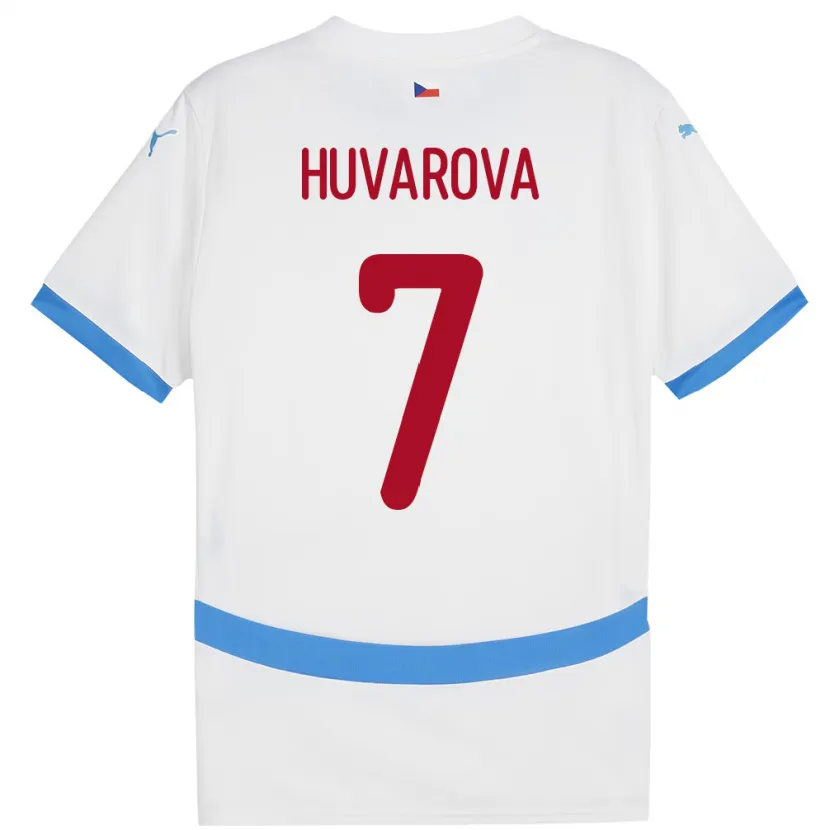 Danxen Kid Czech Republic Dominika Huvarová #7 White Away Jersey 24-26 T-Shirt