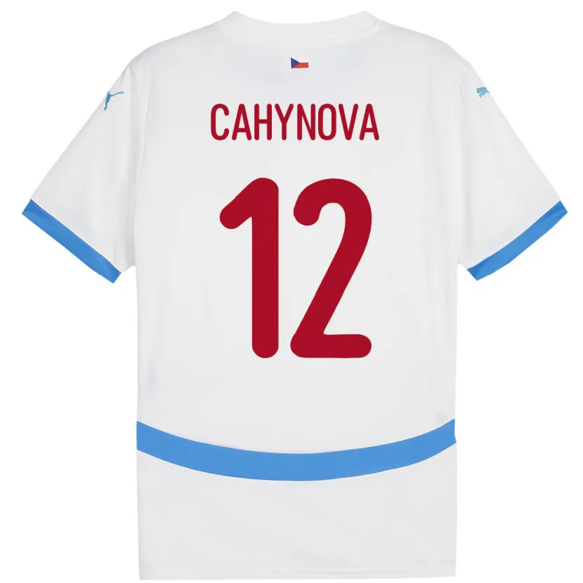 Danxen Kid Czech Republic Klára Cahynová #12 White Away Jersey 24-26 T-Shirt