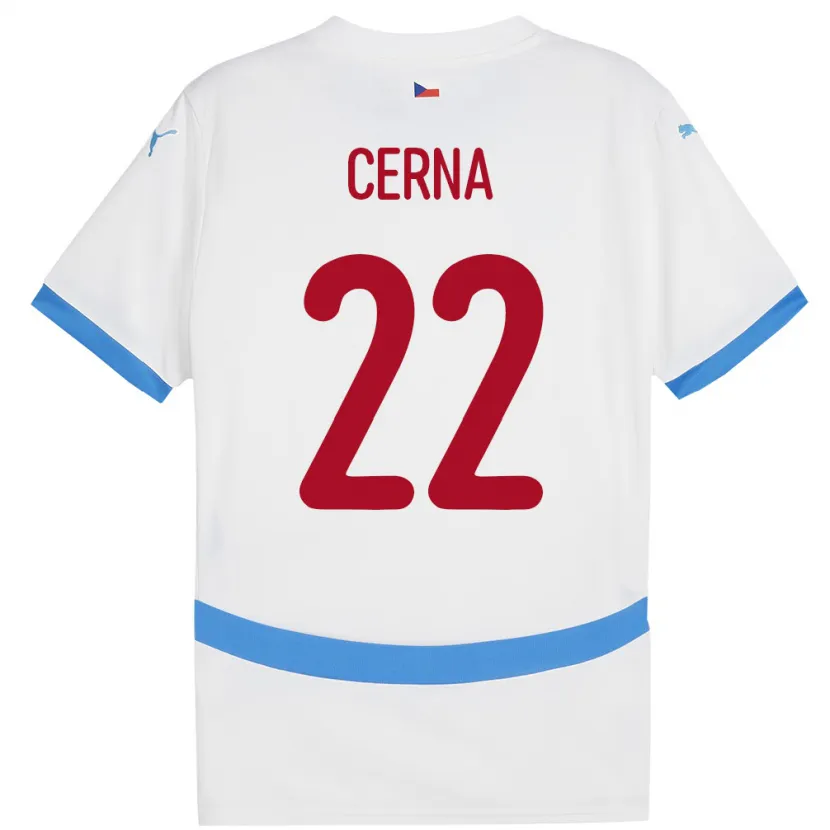 Danxen Kid Czech Republic Franny Černá #22 White Away Jersey 24-26 T-Shirt