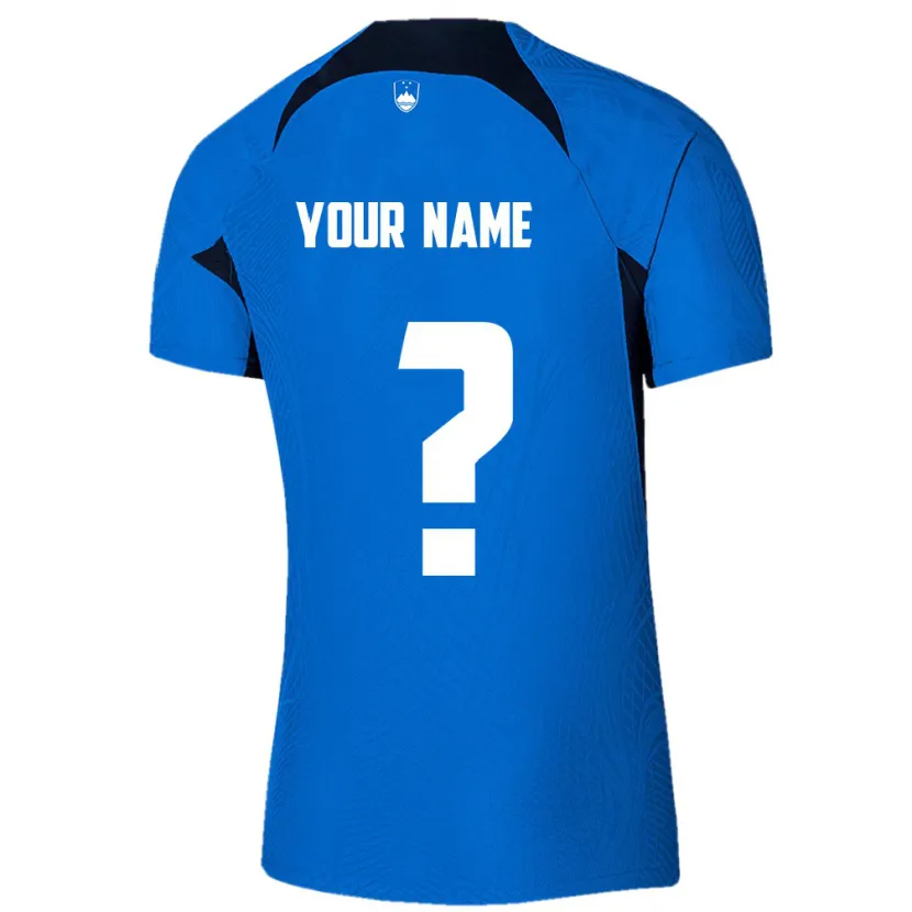 Danxen Kid Slovenia Your Name #0 Blue Away Jersey 24-26 T-Shirt