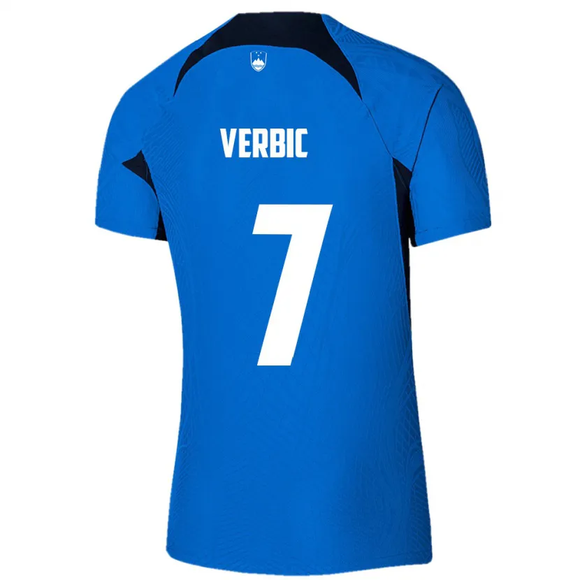 Danxen Kid Slovenia Benjamin Verbic #7 Blue Away Jersey 24-26 T-Shirt