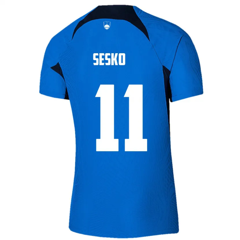 Danxen Kid Slovenia Benjamin Sesko #11 Blue Away Jersey 24-26 T-Shirt