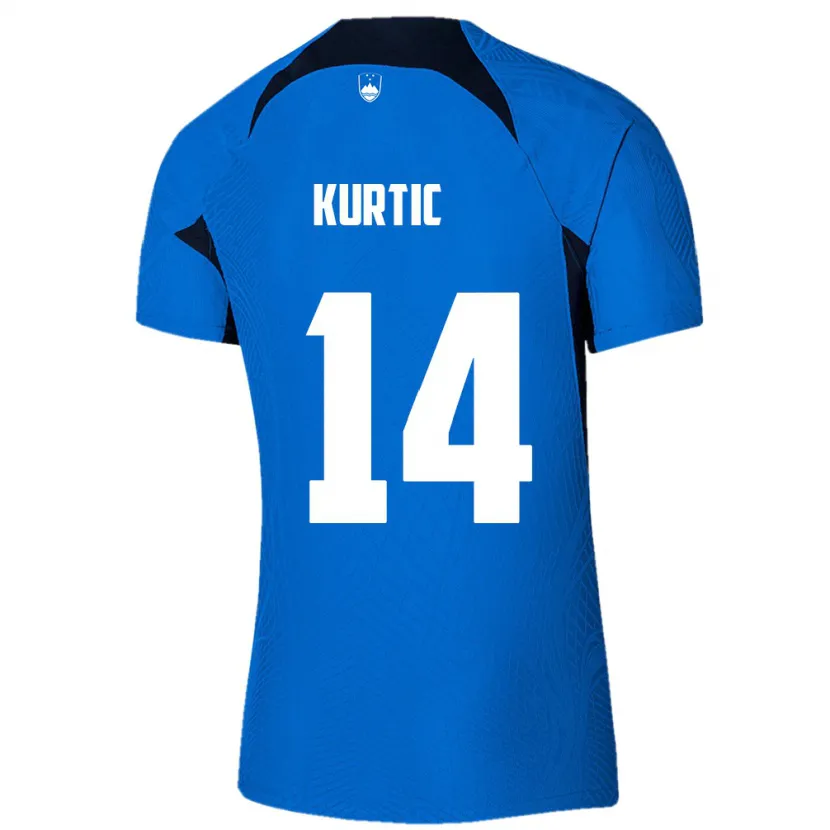 Danxen Kid Slovenia Jasmin Kurtic #14 Blue Away Jersey 24-26 T-Shirt