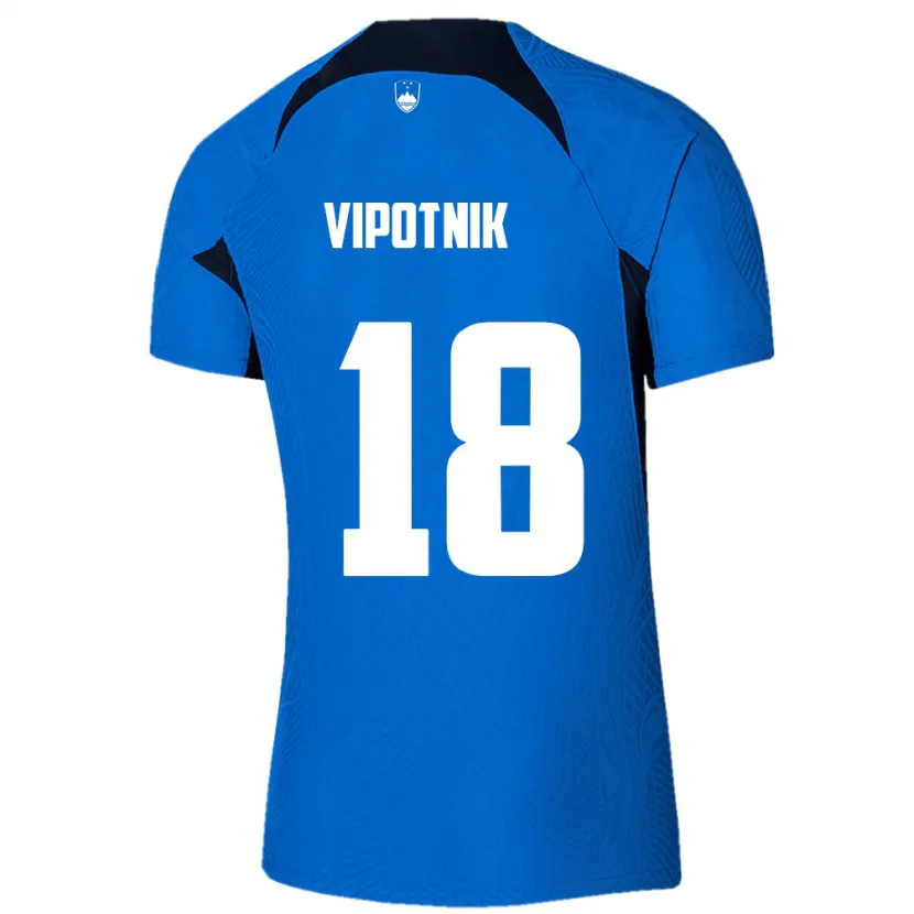 Danxen Kid Slovenia Zan Vipotnik #18 Blue Away Jersey 24-26 T-Shirt