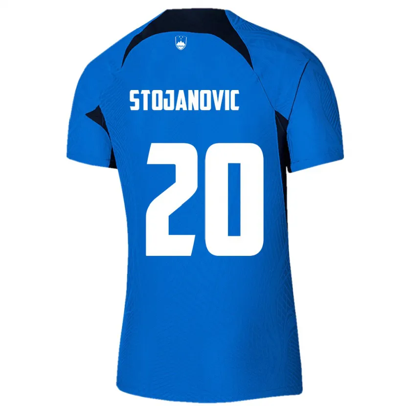 Danxen Kid Slovenia Petar Stojanović #20 Blue Away Jersey 24-26 T-Shirt