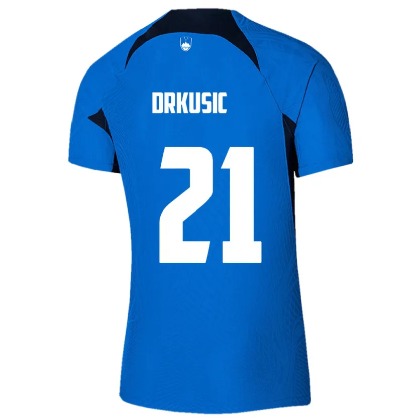 Danxen Kid Slovenia Vanja Drkusic #21 Blue Away Jersey 24-26 T-Shirt