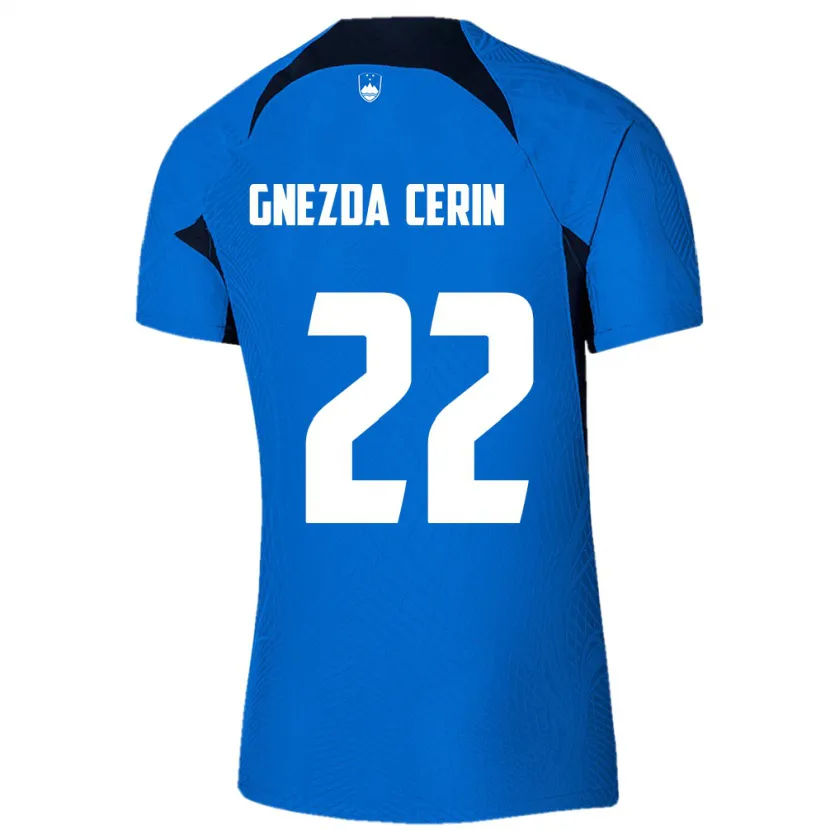 Danxen Kid Slovenia Adam Gnezda Cerin #22 Blue Away Jersey 24-26 T-Shirt