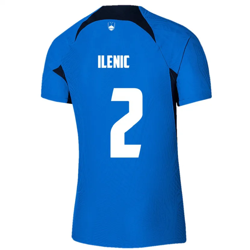 Danxen Kid Slovenia Mitja Ilenic #2 Blue Away Jersey 24-26 T-Shirt