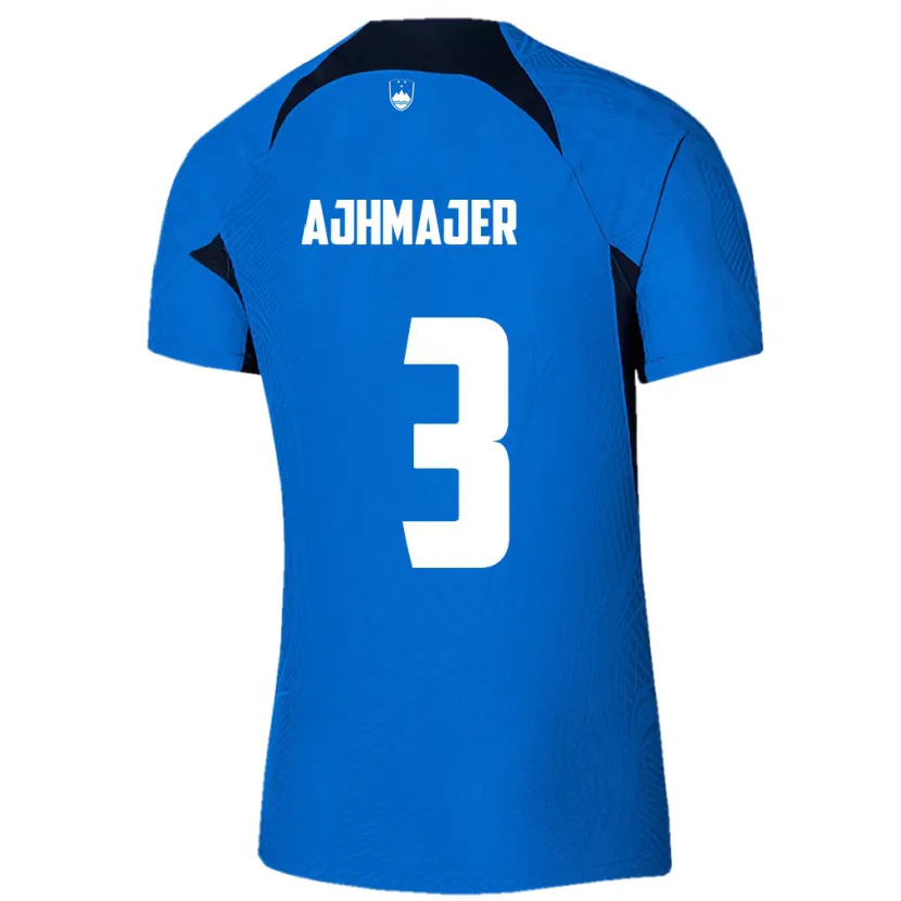 Danxen Kid Slovenia Nejc Ajhmajer #3 Blue Away Jersey 24-26 T-Shirt