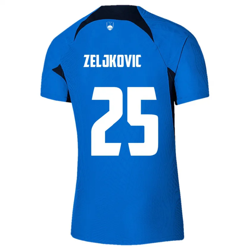 Danxen Kid Slovenia Adrian Zeljkovic #25 Blue Away Jersey 24-26 T-Shirt