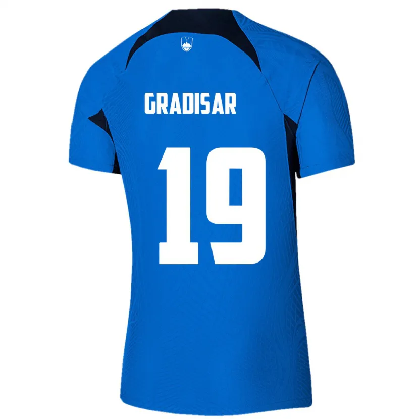 Danxen Kid Slovenia Nejc Gradisar #19 Blue Away Jersey 24-26 T-Shirt