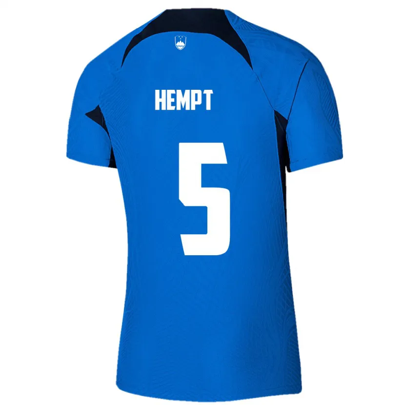 Danxen Kid Slovenia Lukas Hempt #5 Blue Away Jersey 24-26 T-Shirt