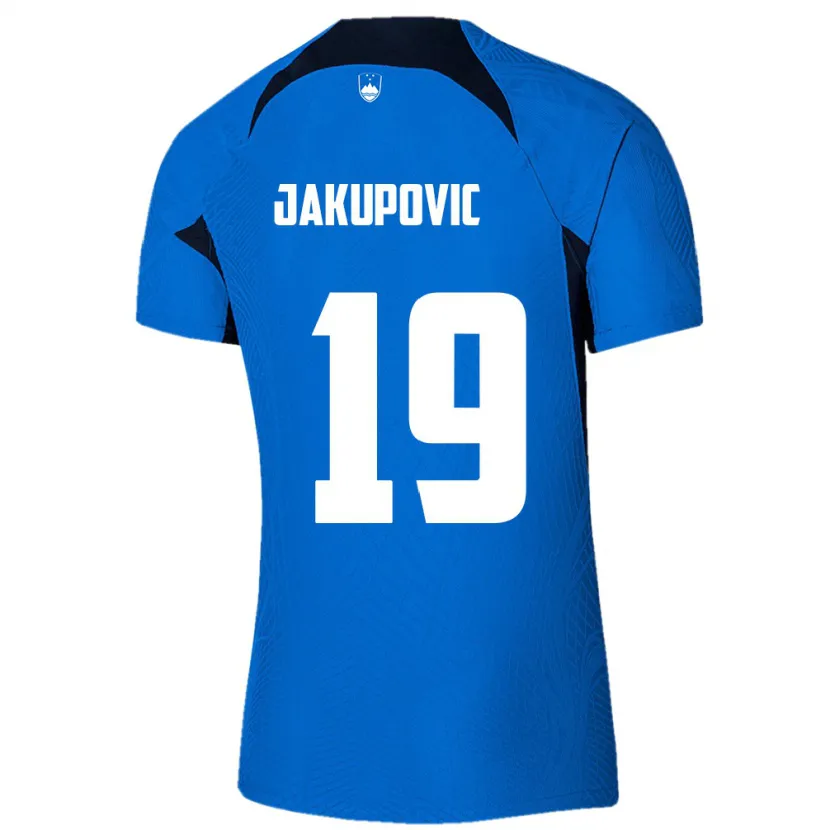 Danxen Kid Slovenia Aldin Jakupovic #19 Blue Away Jersey 24-26 T-Shirt