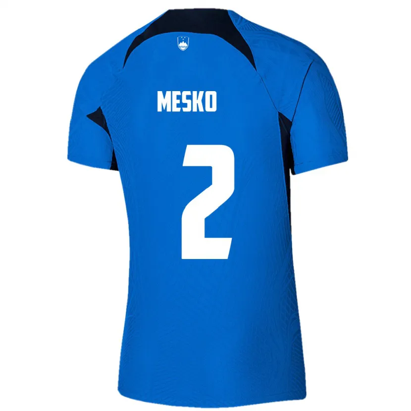 Danxen Kid Slovenia Zan Mesko #2 Blue Away Jersey 24-26 T-Shirt