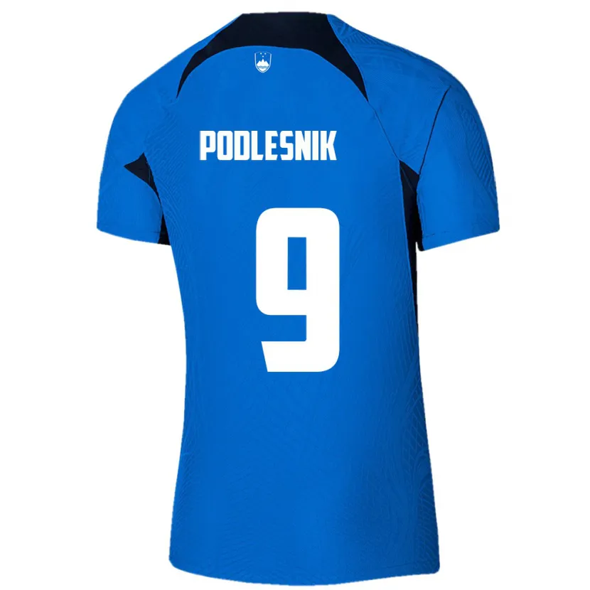 Danxen Kid Slovenia Nik Podlesnik #9 Blue Away Jersey 24-26 T-Shirt