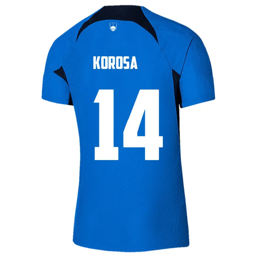 Danxen Kid Slovenia Anej Koroša #14 Blue Away Jersey 24-26 T-Shirt