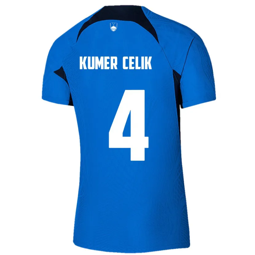 Danxen Kid Slovenia An Kumer Celik #4 Blue Away Jersey 24-26 T-Shirt