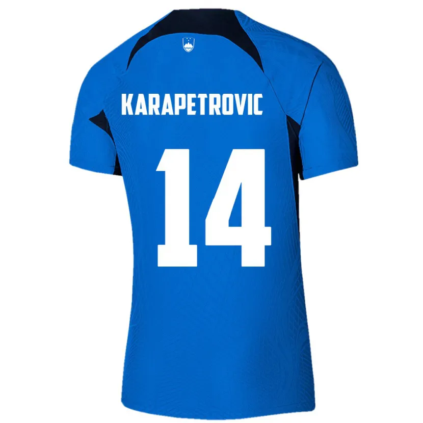 Danxen Kid Slovenia Luka Karapetrovic #14 Blue Away Jersey 24-26 T-Shirt