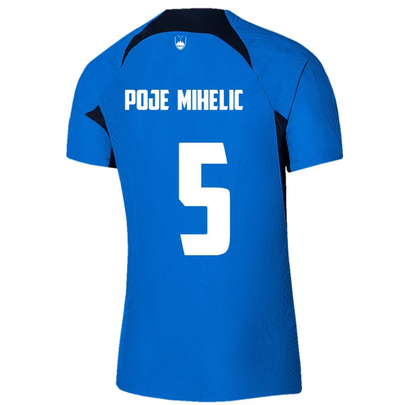 Danxen Kid Slovenia Naja Poje Mihelič #5 Blue Away Jersey 24-26 T-Shirt