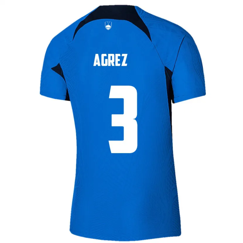 Danxen Kid Slovenia Sara Agrež #3 Blue Away Jersey 24-26 T-Shirt