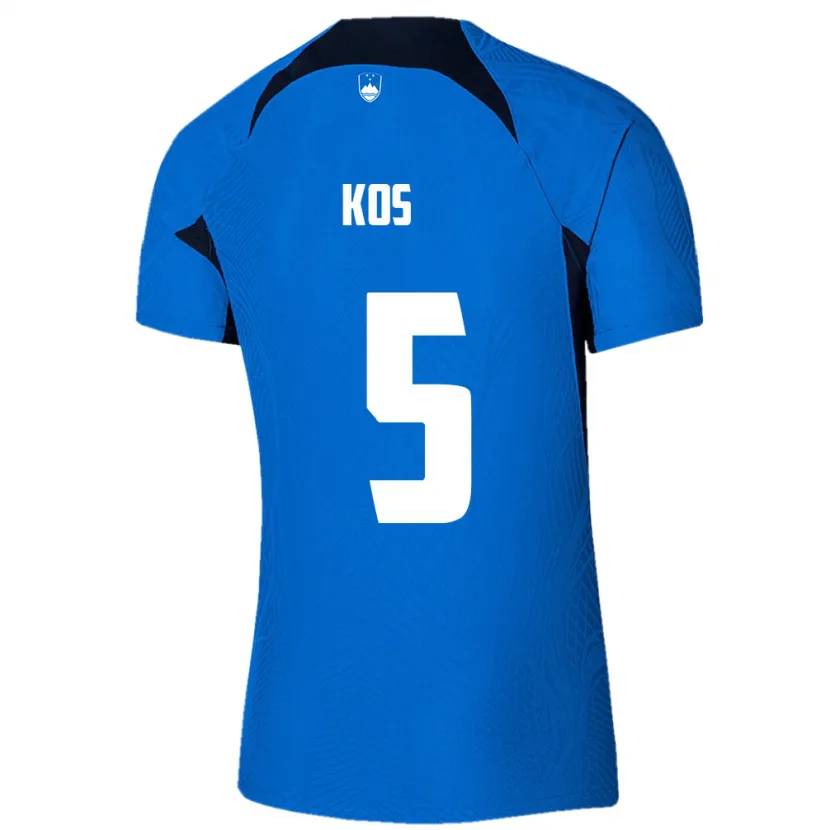 Danxen Kid Slovenia Evelina Kos #5 Blue Away Jersey 24-26 T-Shirt