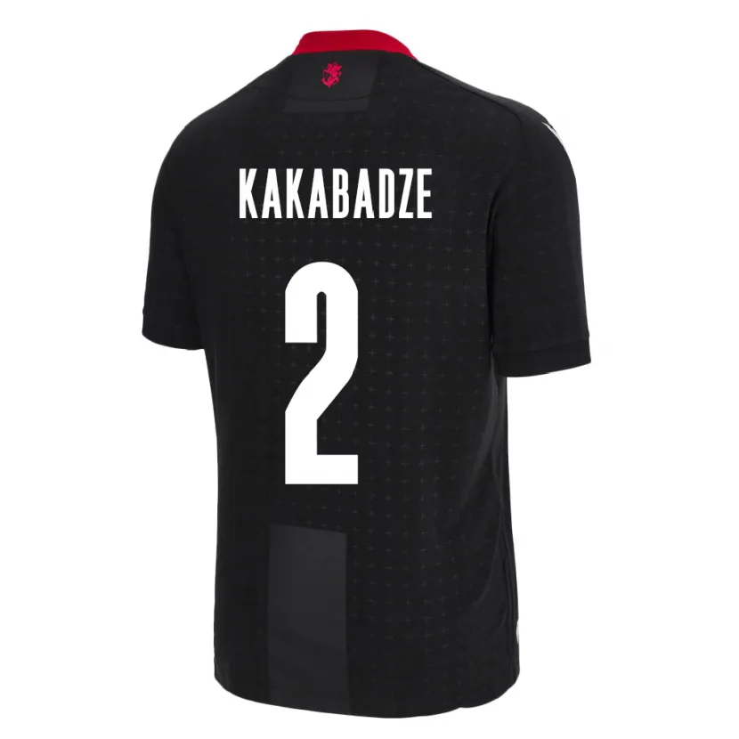 Danxen Kid Georgia Otar Kakabadze #2 Black Away Jersey 24-26 T-Shirt