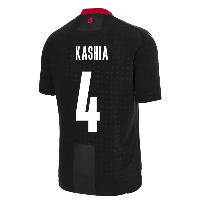 Danxen Kid Georgia Guram Kashia #4 Black Away Jersey 24-26 T-Shirt