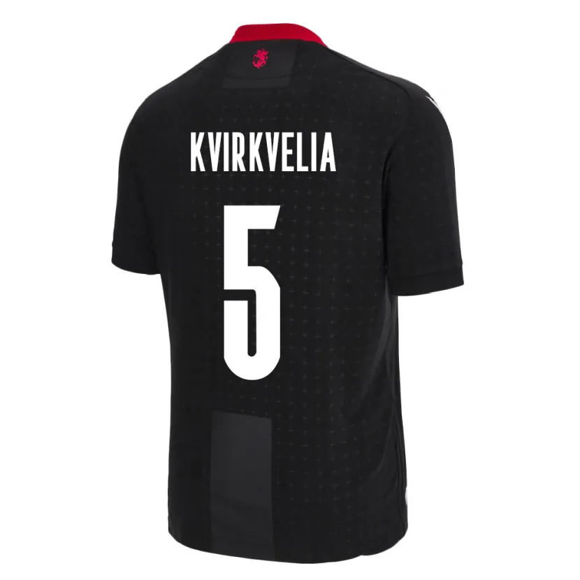 Danxen Kid Georgia Solomon Kvirkvelia #5 Black Away Jersey 24-26 T-Shirt