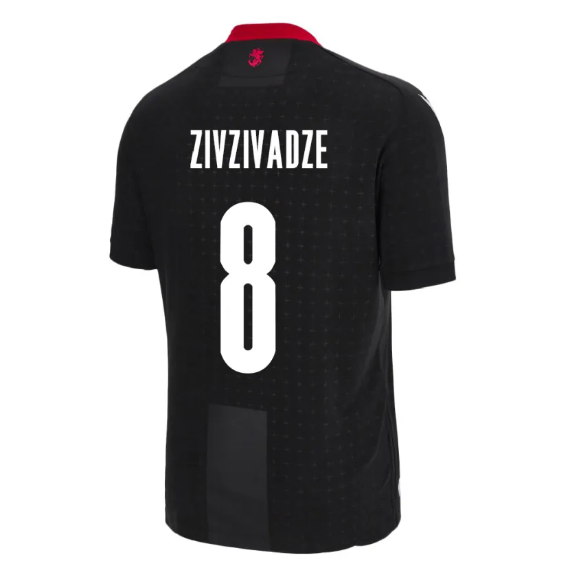 Danxen Kid Georgia Budu Zivzivadze #8 Black Away Jersey 24-26 T-Shirt