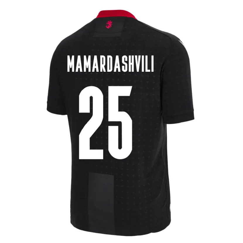 Danxen Kid Georgia Giorgi Mamardashvili #25 Black Away Jersey 24-26 T-Shirt