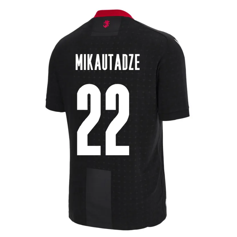 Danxen Kid Georgia Georges Mikautadze #22 Black Away Jersey 24-26 T-Shirt